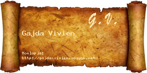 Gajda Vivien névjegykártya